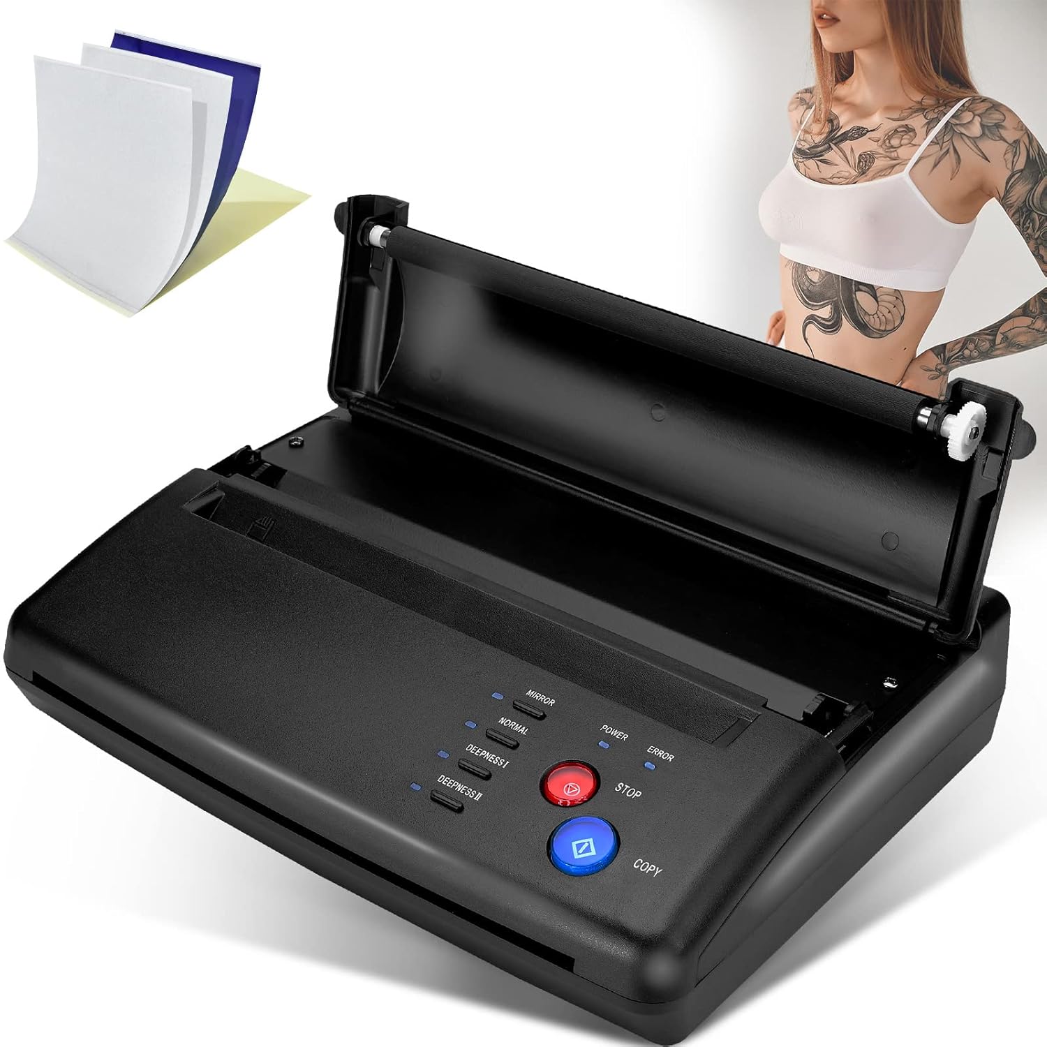 CORIEOSD 2022 Tattoo Transfer Stencil Machine Tattoo Kit