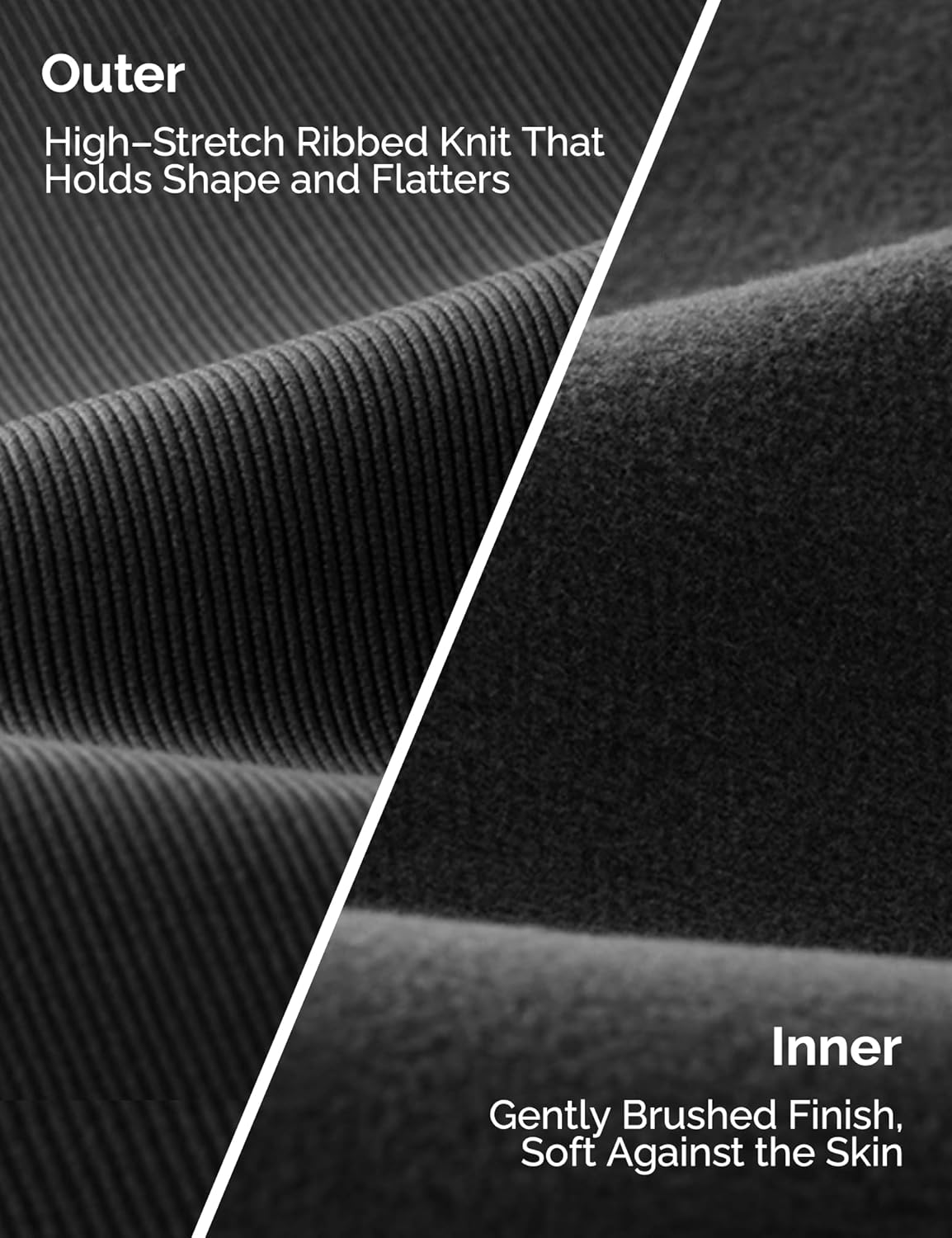 High Waisted Flared Pants with 2 Back Pockets, Ribbed Stretchy Casual Pants for Women, Bootcut Yoga Pants 30'' - Image 8