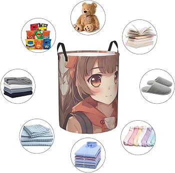 Amazon.com: Japan Anime Foldable Laundry Basket With Handles