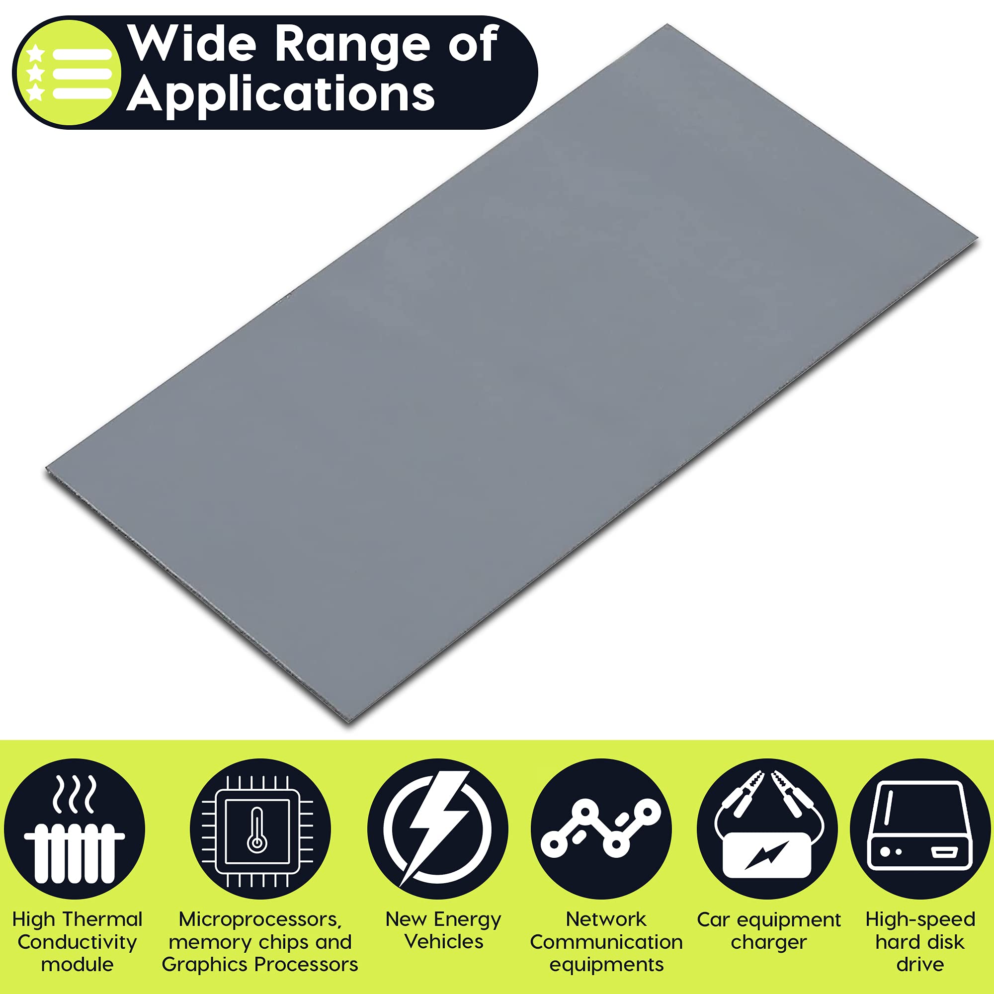 Gelid Solutions GP-Extreme 80x40x3.0mm (2pcs)-Pads Thermiques 12W-Excellente Conduction Thermique-Comble les Espaces Idéal Installation Facile