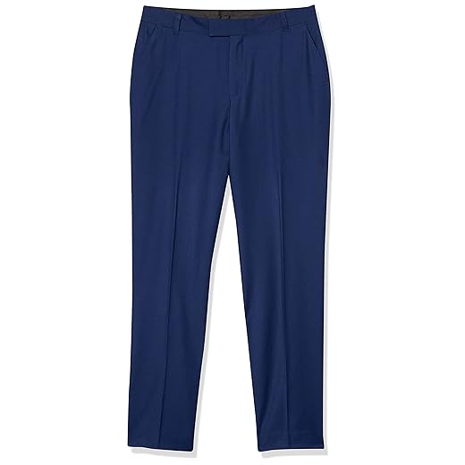 Calas Flat-front Bi-stretch Dress Pant, Straight Leg Fit, Belt Loops & Front Pockets Calvin KleinMeninos
