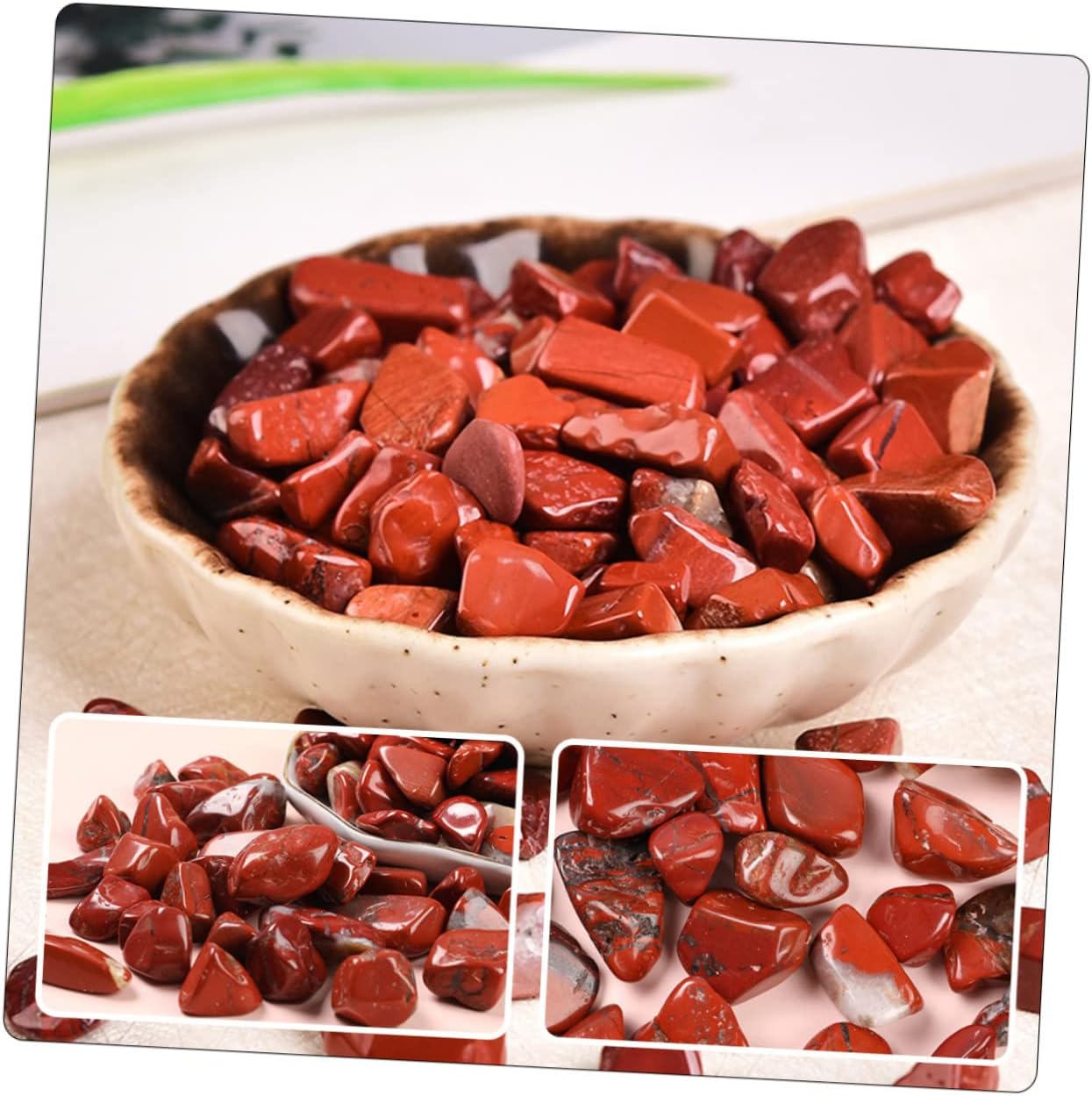 1set Aquarium Decorative Rocks Agate Gravel Stones for Fish Tank Irregular Chic Appearance for Aquascaping and Landscaping Packaging