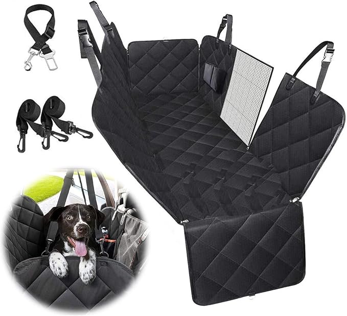 WUSUPU Hundedecke Auto Rückbank - Wasserdicht Mit Seitenschutz & Sichtfenster