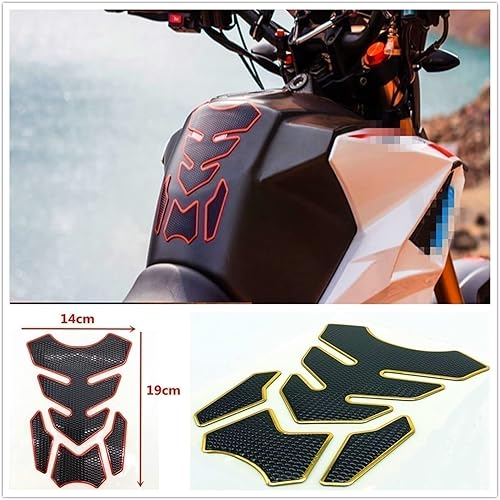 Miniatura 4 de Minmei Motorcycle Tank Stickers Decals for Yamaha YZF R15 XT660 X R Z TMAX 500 530 TMAX500 530 250 3D Universal Motorcycle Fuel Oil Tank Pad (Color