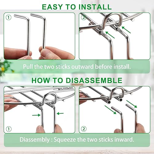 Miniatura 7 de airkitrep Soporte de acero inoxidable para Berkey, soporte de filtro de agua desmontable con patas antideslizantes de goma, compatible con Berkey