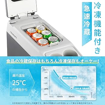 s*6様 【新品・底値】Tecnolove 車載冷蔵庫 容量18L 2WAY電源 Amazon.co.jp: Tecnolove 車載冷蔵庫 20L -20℃～20℃ 急速冷凍