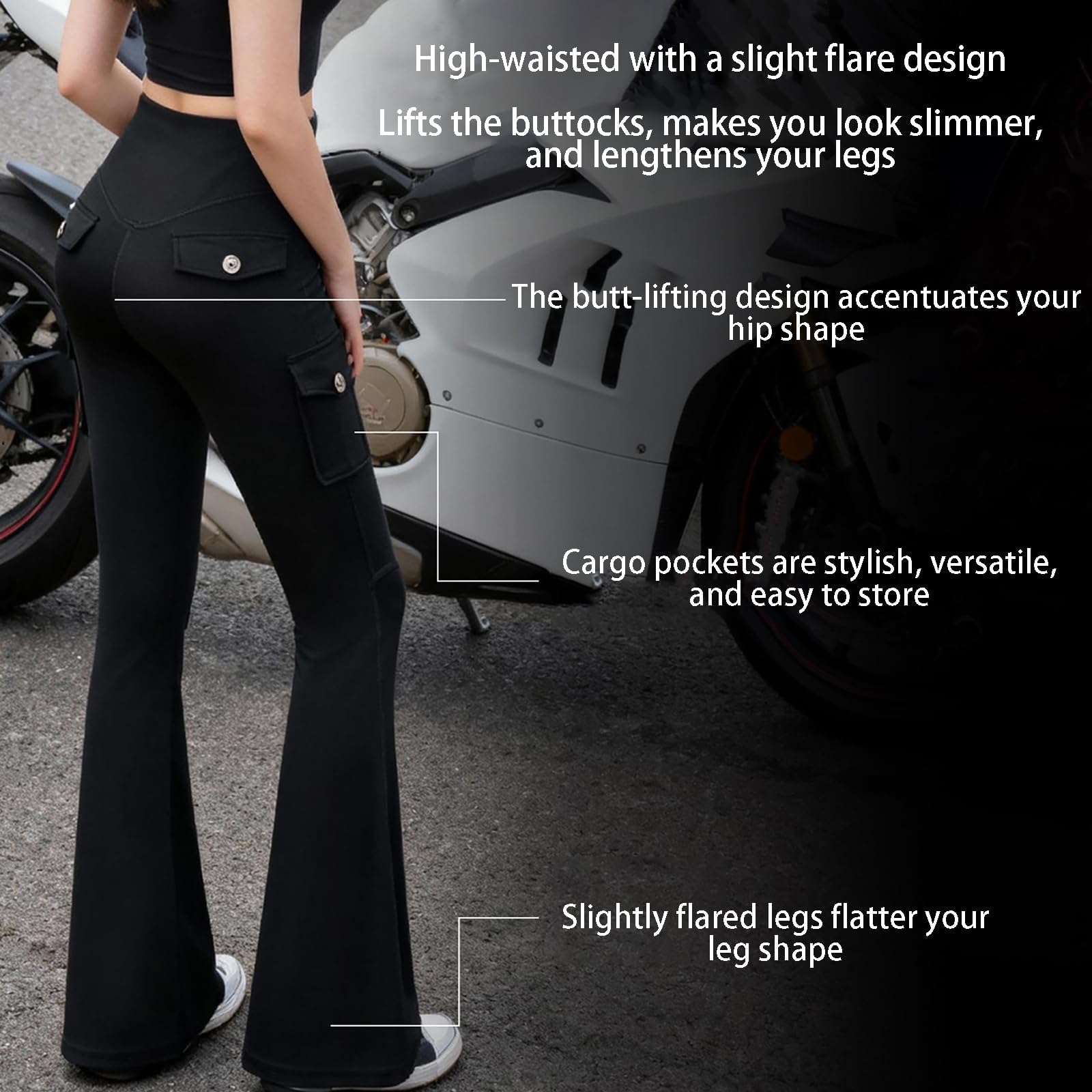 Kit Moto Traspirante Per Donna Giacca Armata Pantalone Svasato