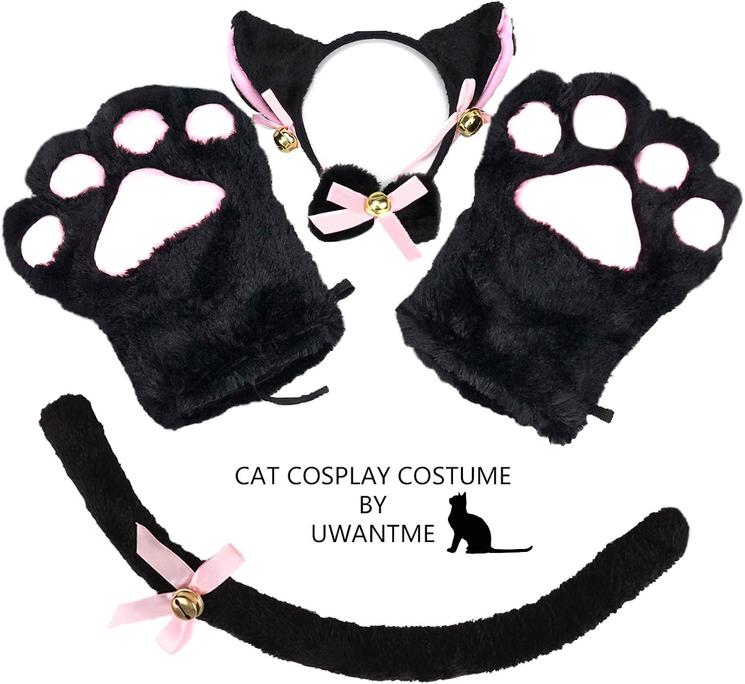Buy Cat role play costume kitten tail ear collar claw glove anime