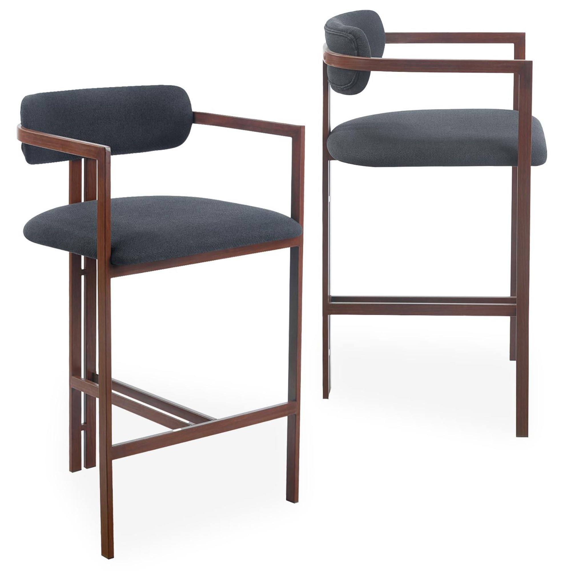Sillas altas de cocina pack de 2 unidades modelo Galilea para barras modernas y comedores abiertos