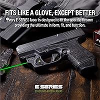 Vista 4 de Mira láser verde serie E de Viridian Weapon Technologies, ajuste personalizado para armas, para pistolas con o sin riel, láser verde clase 3R