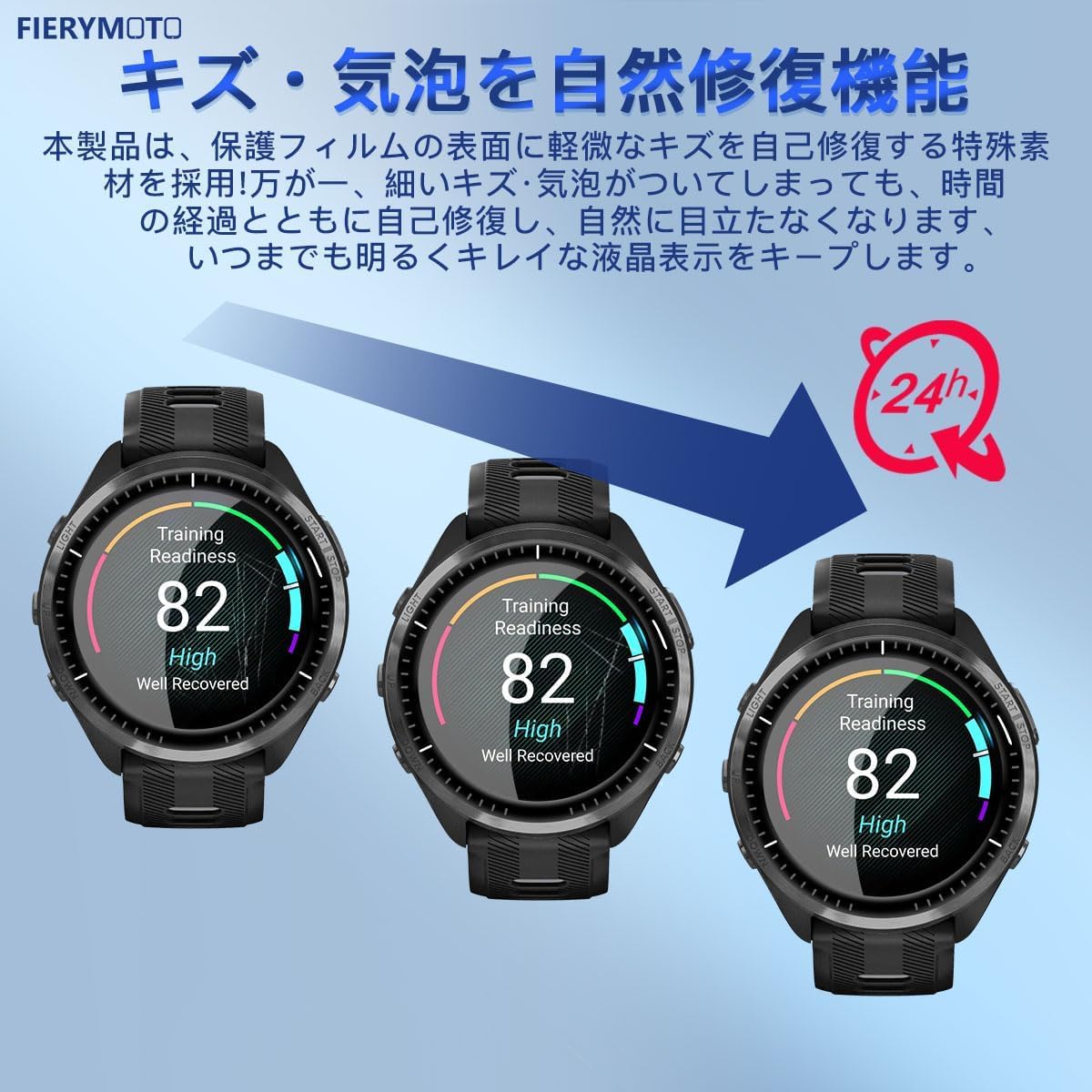 Amazon.co.jp: 【3枚セット】用 Garmin Forerunner 965 フィルム