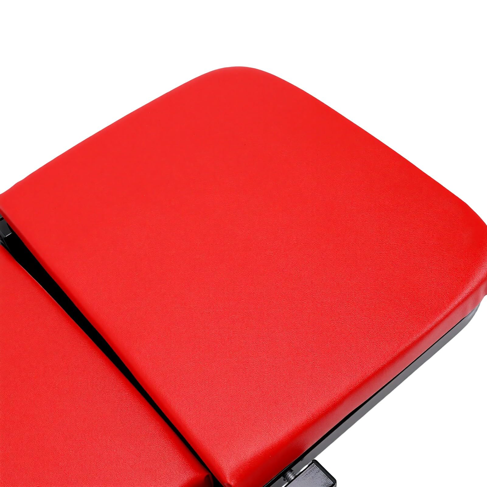 Carrello da Garage Pieghevole con 6 Ruote Girevoli Design Ergonomico per Postazioni di Lavoro Meccaniche Nero 35,83 X 16,14 X 5 Pollici (Rosso)