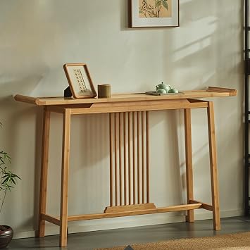 Console Table for Entryway,Vintage Solid Wood Entryway Table,Long Contemporary Accent Tables,for Narrow Hallway & Front DoorWood