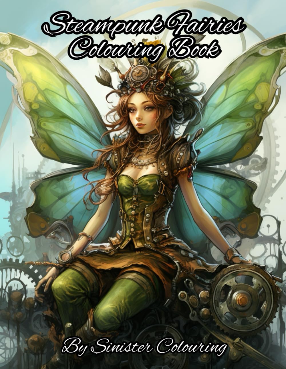 Steampunk Fairies - Perfect for any fantasy lovers Adult & Children colouring book