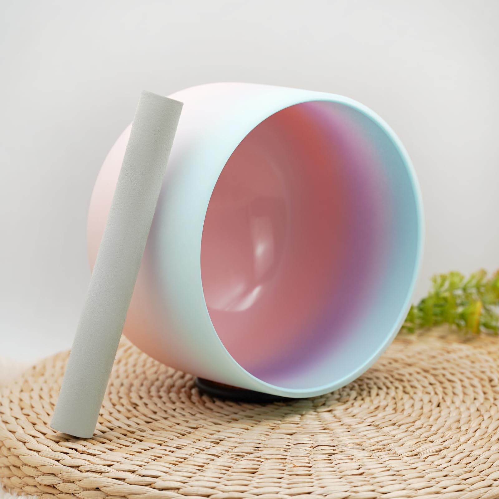 Hye-eun 8zoll Kristall Klangschale 432hz F Tone Meditation Singing Bowl