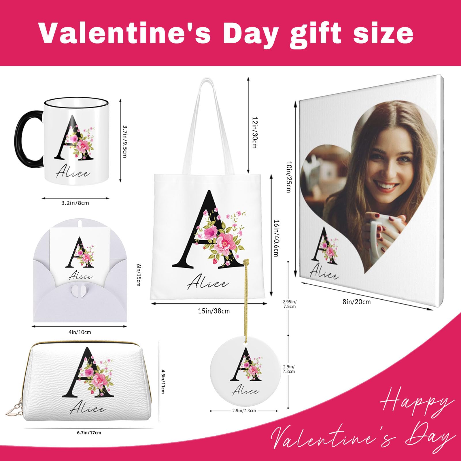 Valentinstag Becher Geschenk für Sie - Geburtstagsgeschenk für Frauen - Geschenke für Freundin - Geschenk für Mama Schwester Freunde Ehefrau Weihnachts Valentinstag Muttertag