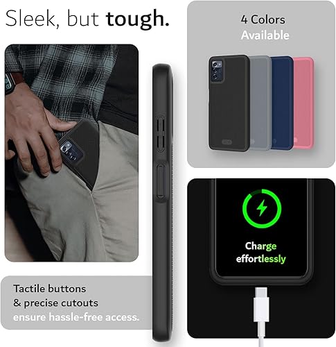 Vista 18 de TUDIA MergeGrip - Funda protectora delgada de doble capa para ZMAX 5G 2022, a prueba de golpes, de grado militar, delgada, de doble capa, para ZMAX