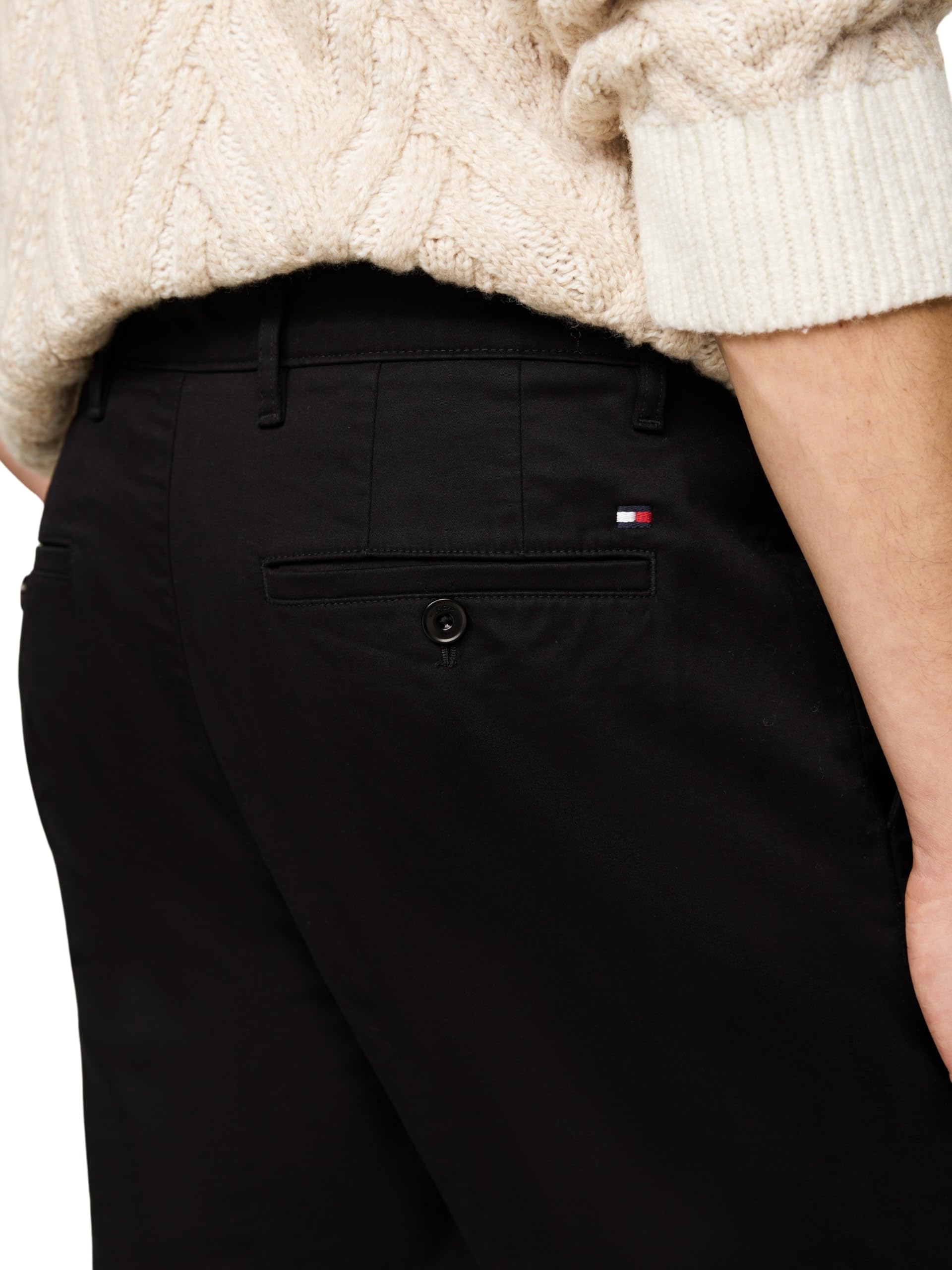 Tommy Hilfiger Denton Chino Satin Mw0mw37873 - Chinosy Mężczyźni