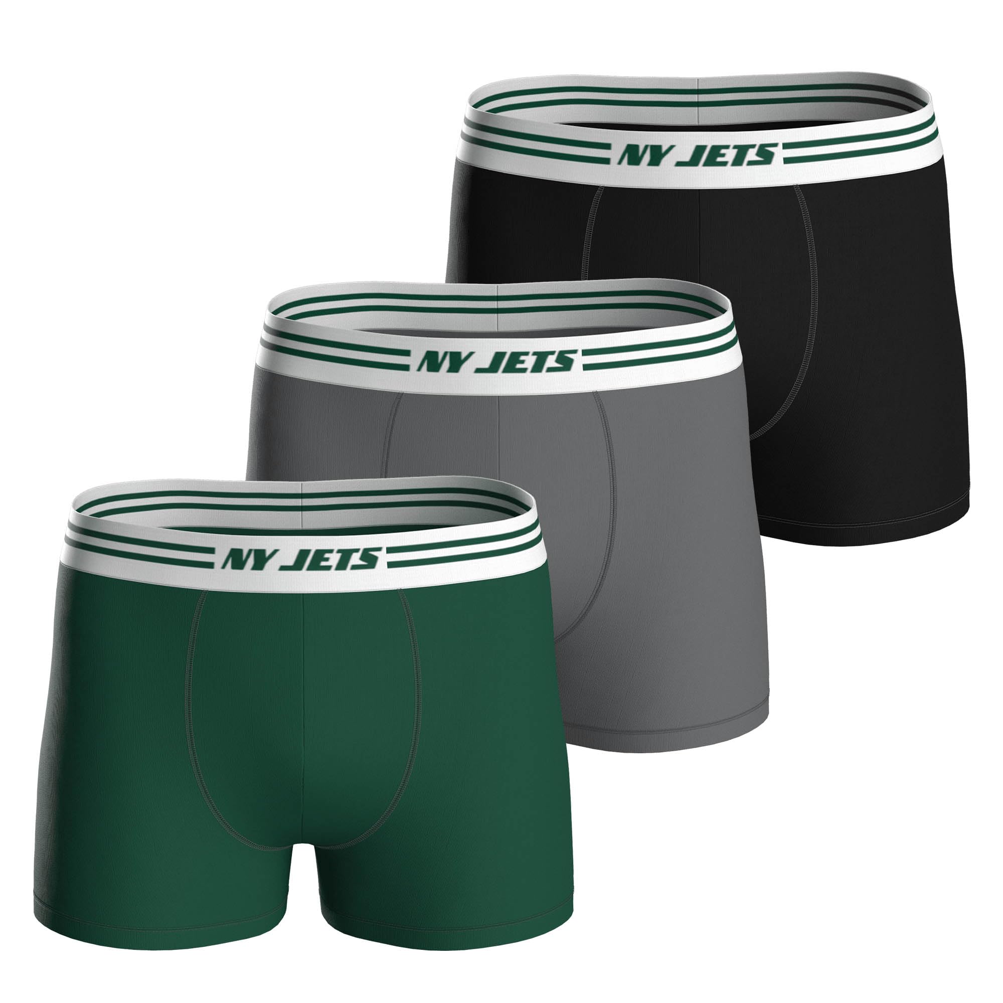 NFL Herren Ny Jets 3pk Boxers Boxers (3er Pack)