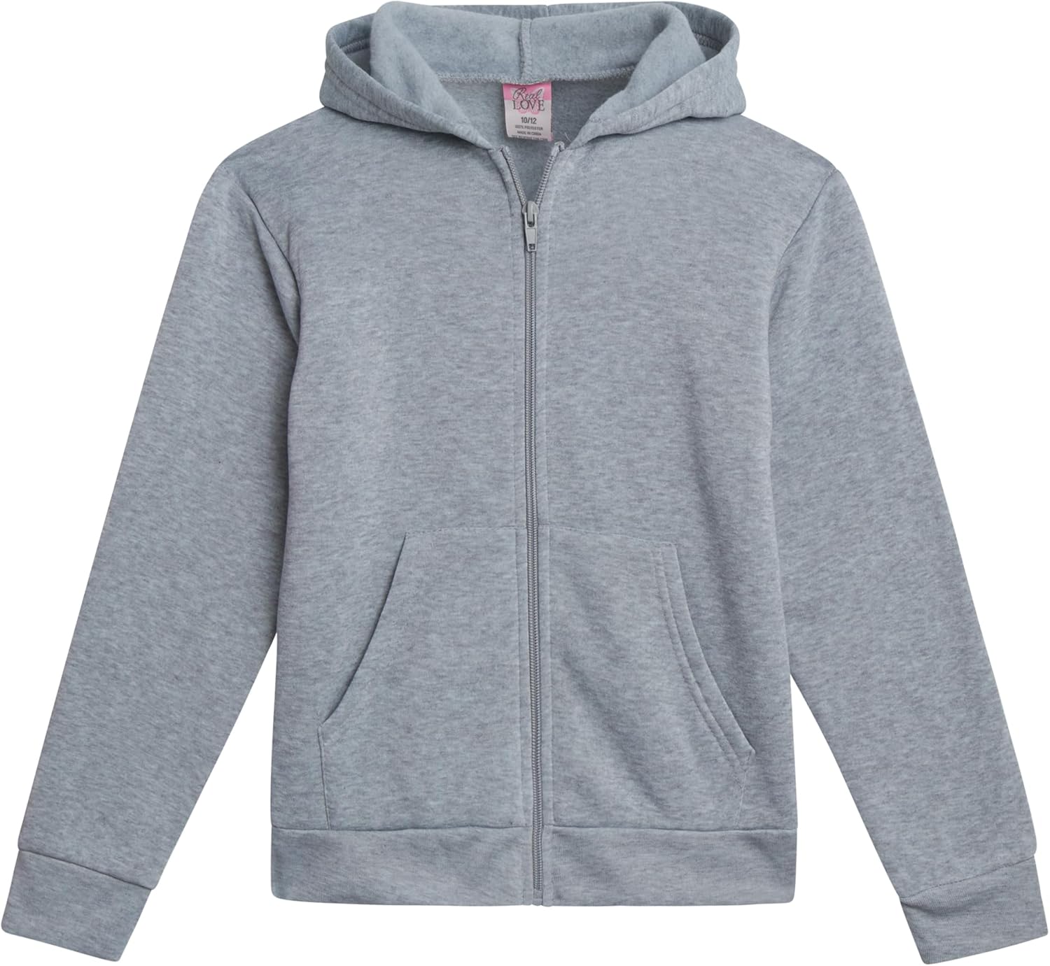 Real Love Girls Sweatshirt - 2 Pack Soft Fleece Girls Zip Up Hoodie Sweatshirt - Casual Athletic Tops (Sizes 7-16) - Image 6