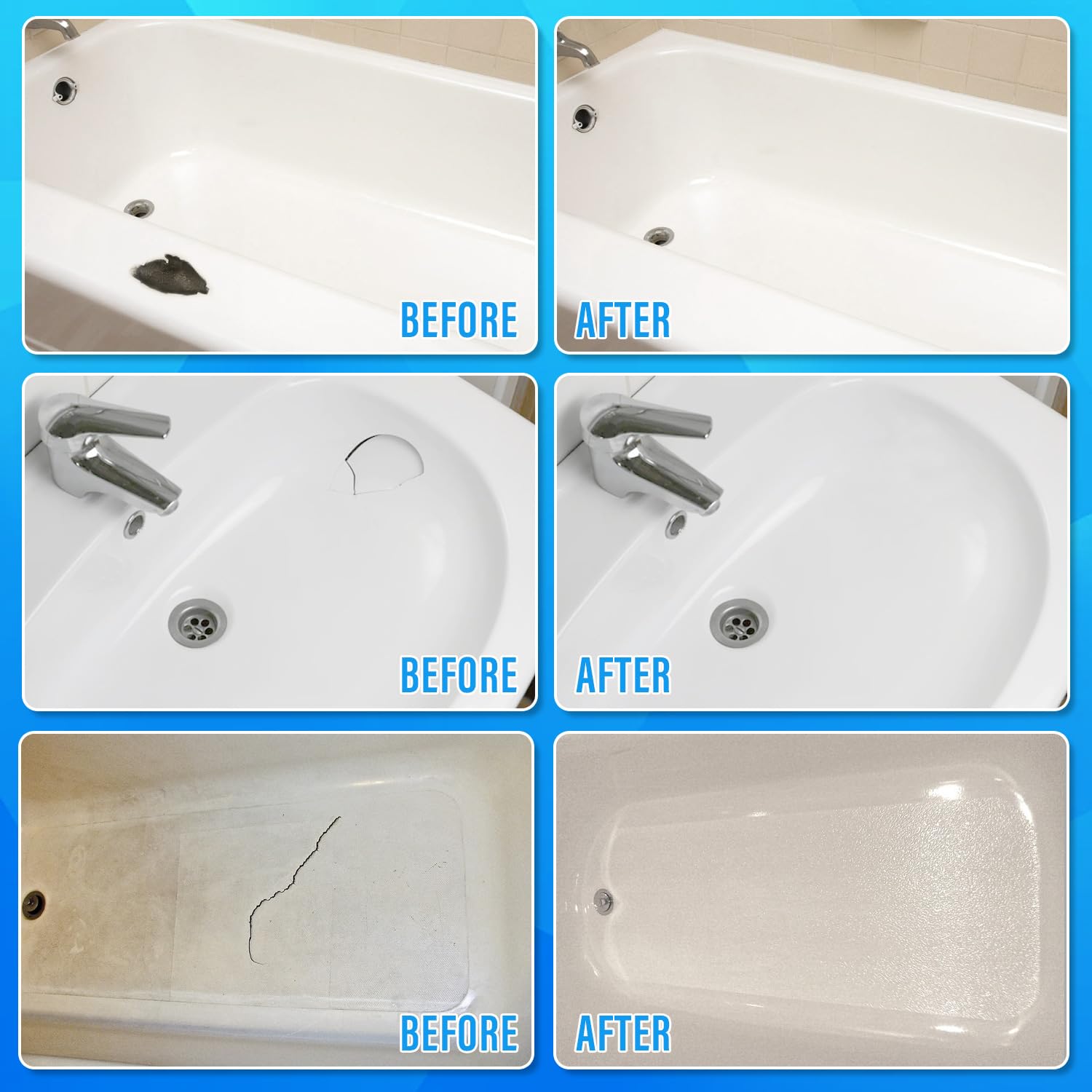 Tub Repair Kit White, Cracked Tub And Bathtub Repair Kit