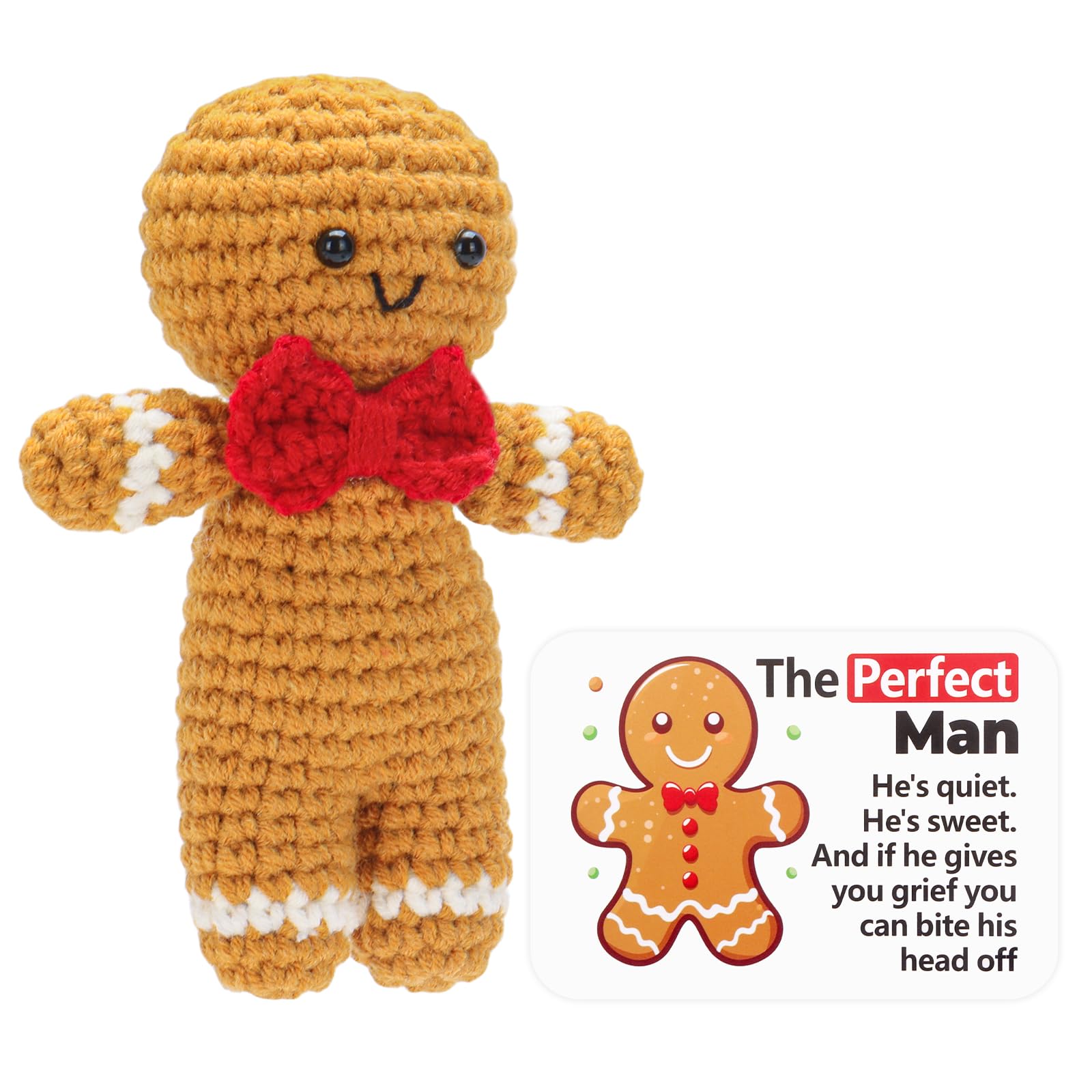 Amazon.com: A AIFAMY Positive Gingerbread Doll Funny Handmade
