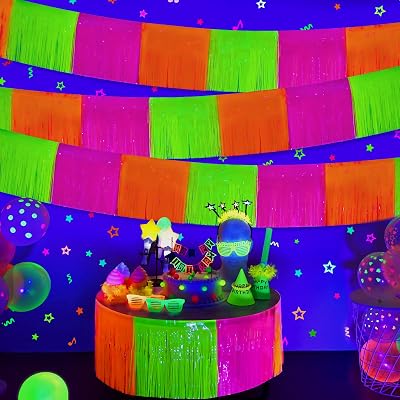 Retro-Futuristic Glow Garland/Backdrops/Photo Props!