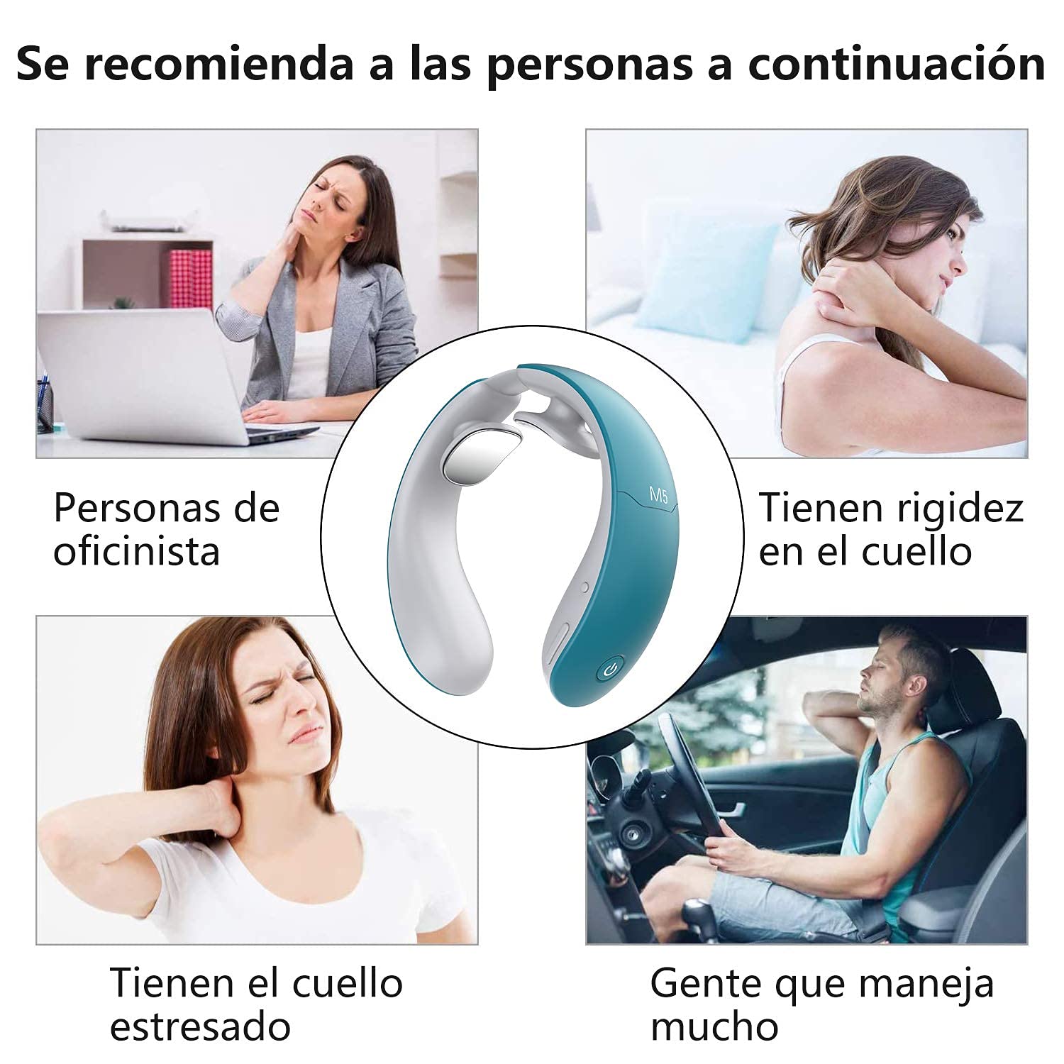 Masajeador Cervical profesional con mando a distancia, 6 modos y 18 niveles con función de calentamiento, para uso doméstico en oficina,Regalo de Festivo