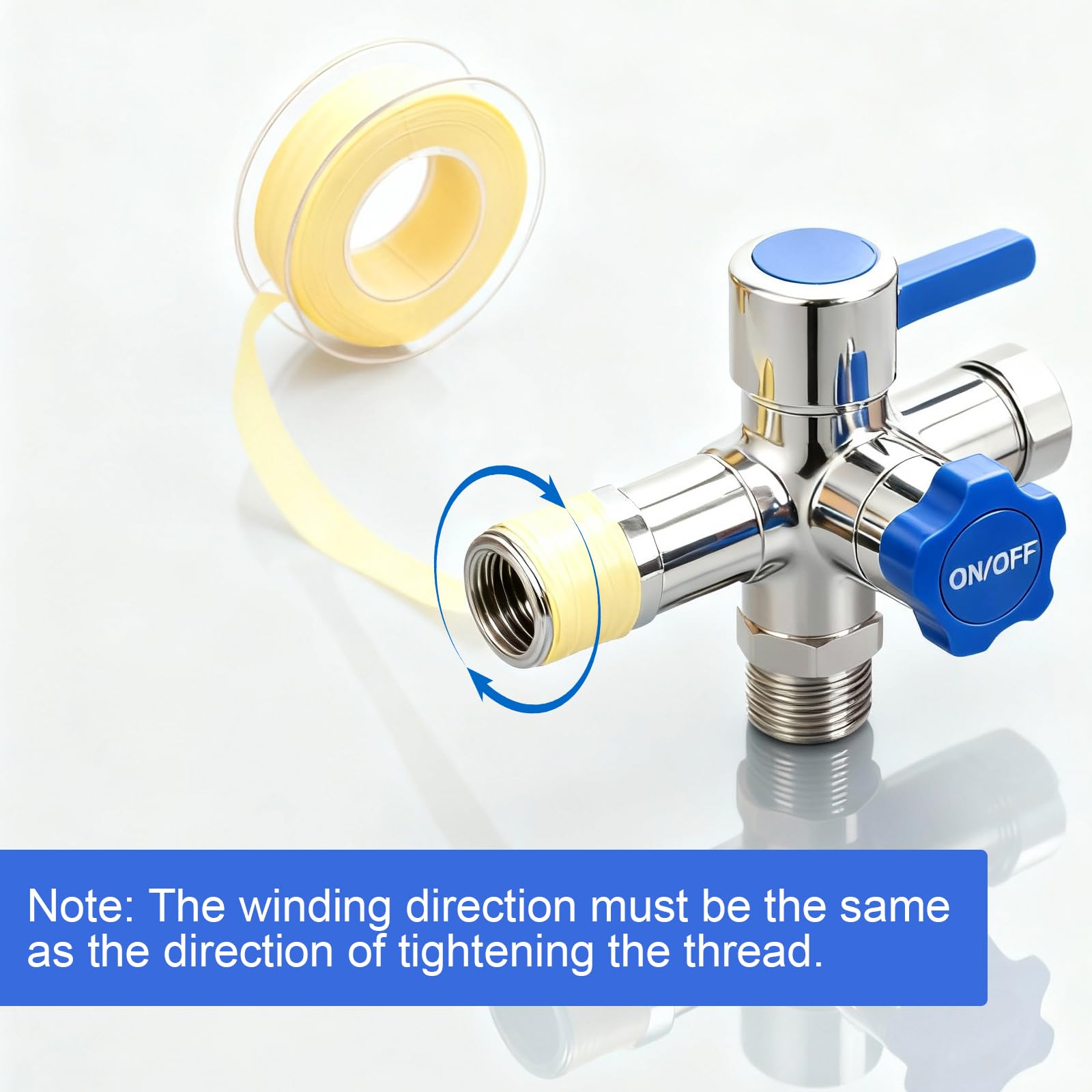 10 Pezzi Nastro Sigillante Impermeabile per Gas e Acqua, 18 mm X 0,2 mm X 20 m PTEF Teflon Idraulico con Scatola, Intervallo Di Temperatura Da -190 °C A 260 °C, Giallo