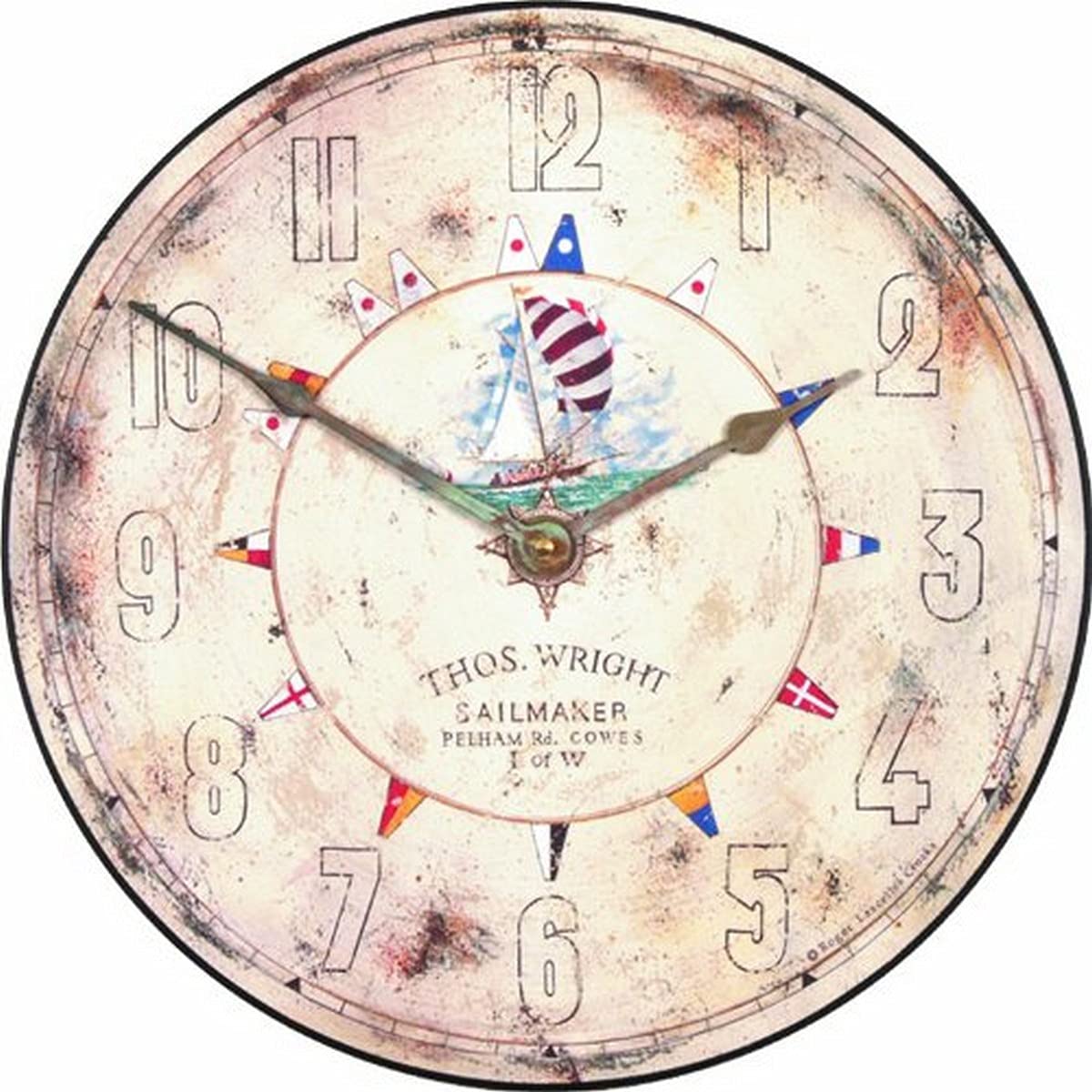 Lascelles London Beige Roger Lascelles, Ship Motif Wall Clock