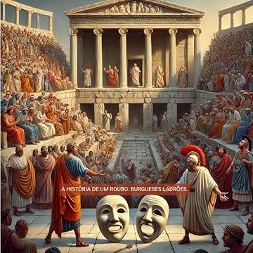 Capa do livro A HISTÓRIA DE UM ROUBO: BURGUESES LADRÕES.: "Os burgueses sempre roubaram tudo o que é popular."