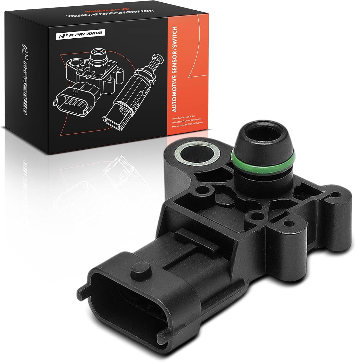 A-Premium Manifold Pressure MAP Sensor Compatible with Chevrolet & Cadillac | for Tahoe 2007-2013 5.3L, CTS 2009-2011 6.2L, CTS 2010-2011 3.0L