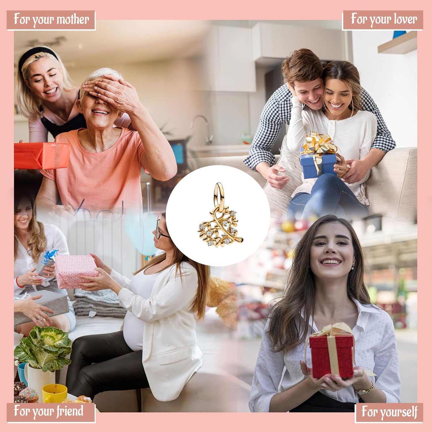 S925 Charms for Pandora Bracelets and Necklaces, Gifts for Women on Birthday, Aniversary, Christmas, Mothers Day, Valentine's Day, Charm for Couples, Family, Friend, Girlfriend, Mom, Sister - Image 6