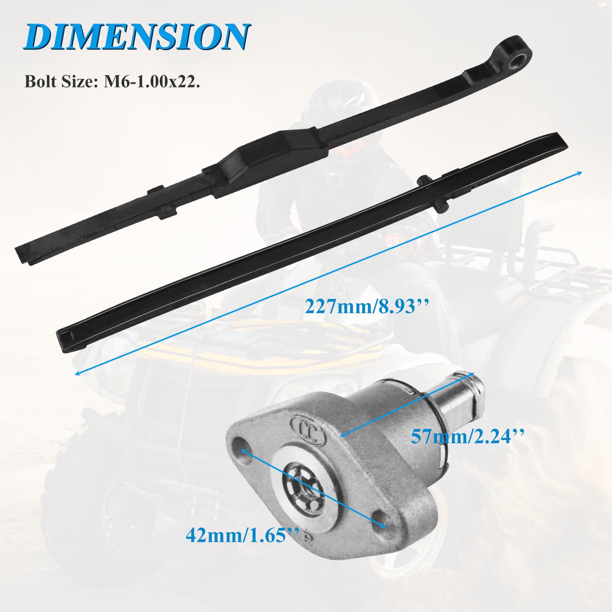 JOYYANGFANG 45 Link 90 Pin GY6 150CC-232CC Cam Timing Chain Guide