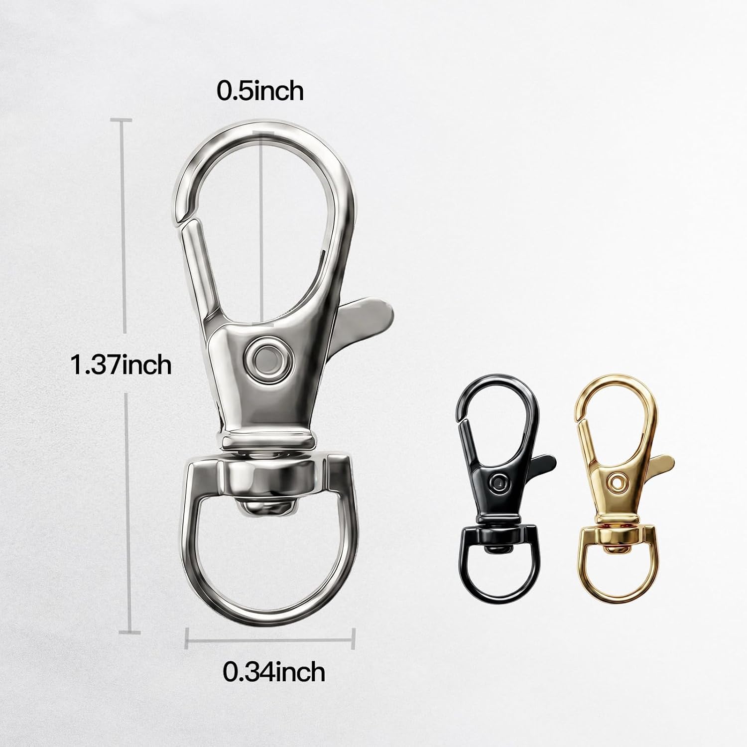 81PCS Key Fob Hardware Set, with Key Fob Pliers Tools , 50PCS 1 Inch Keychain Hardware with 30PCS Keychain Hook Clip, Wristlet Hardware for Key Fob Hardware Install