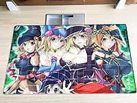 Vista 1 de Nueva Alfombrilla de Juego Mlikemat Dark Magician Girl TCG CCG OCG para Juego de Cartas Coleccionables con Zonas + Bolsa Gratis (ZD014-05-A)