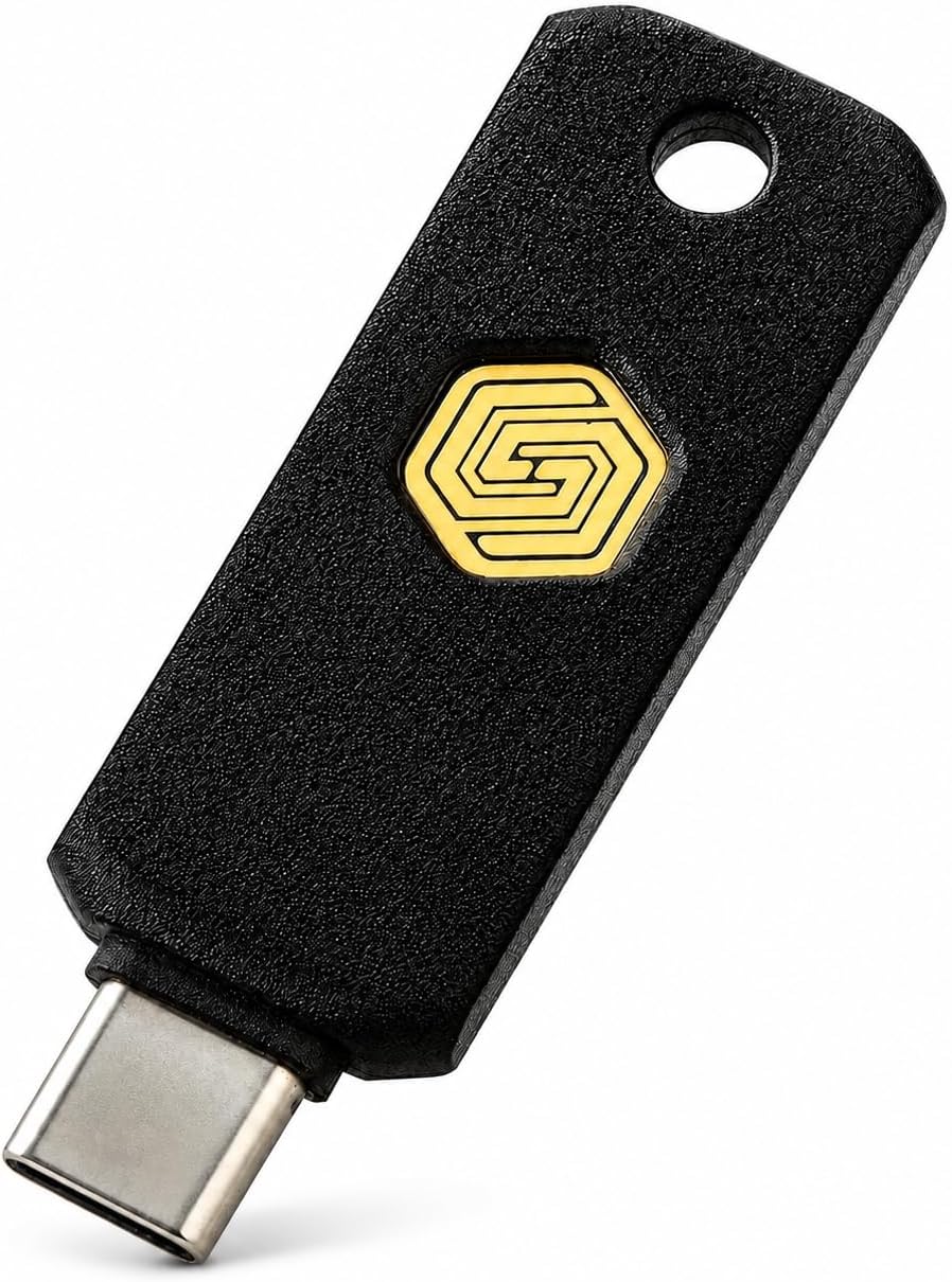 GoTrust Idem Key C, NFC and FIDO2 L2 Certified Security Key, USB-C, Multi-Protocol Two-Factor Authentication, IP68 Waterproof, Passwordless Login, Designed for Education, IT Teams, Organizations