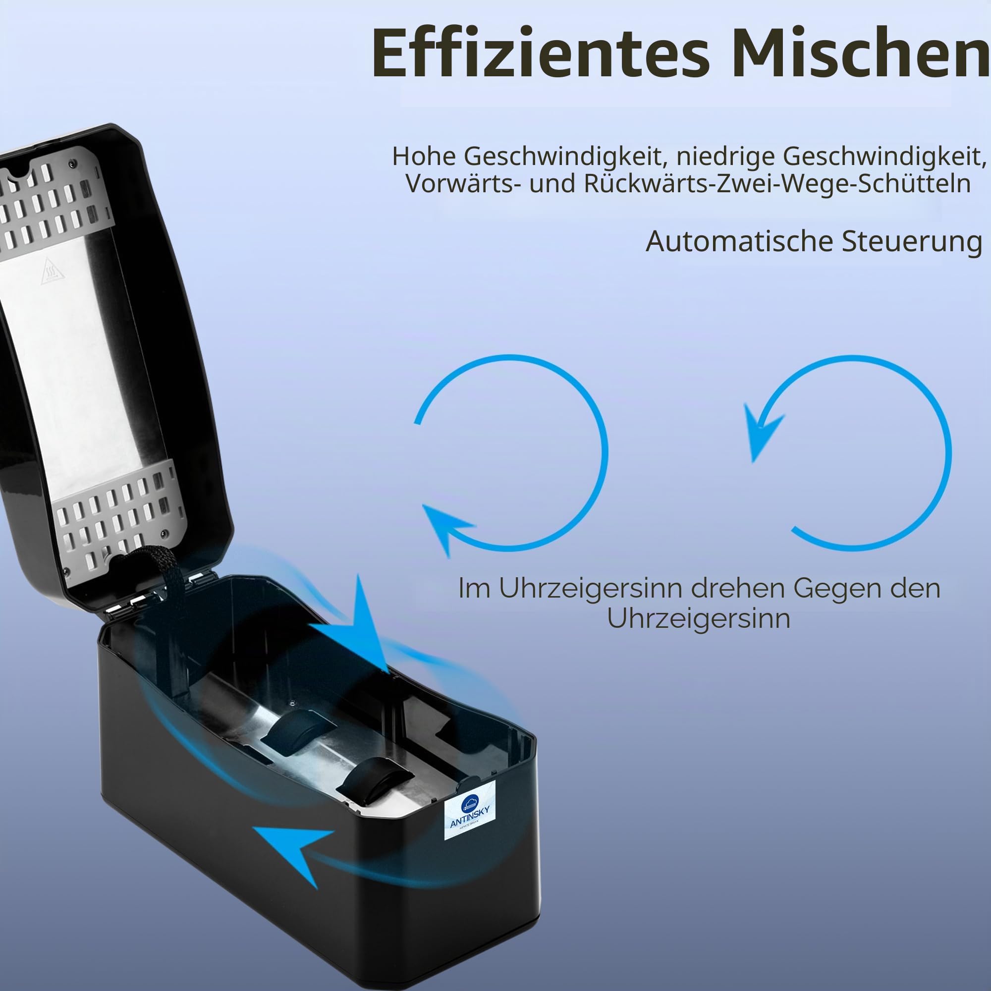 Antinsky HeatMixer-HM100 3D Drucker Harzmischer und Heizung, keine Heizung, Vorheizen auf 40 und 50°C zur Verbesserung der Druckqualität für Phrozen Anycuc Elegoo 250g/500g/1kg LCD DLP SLA Harze