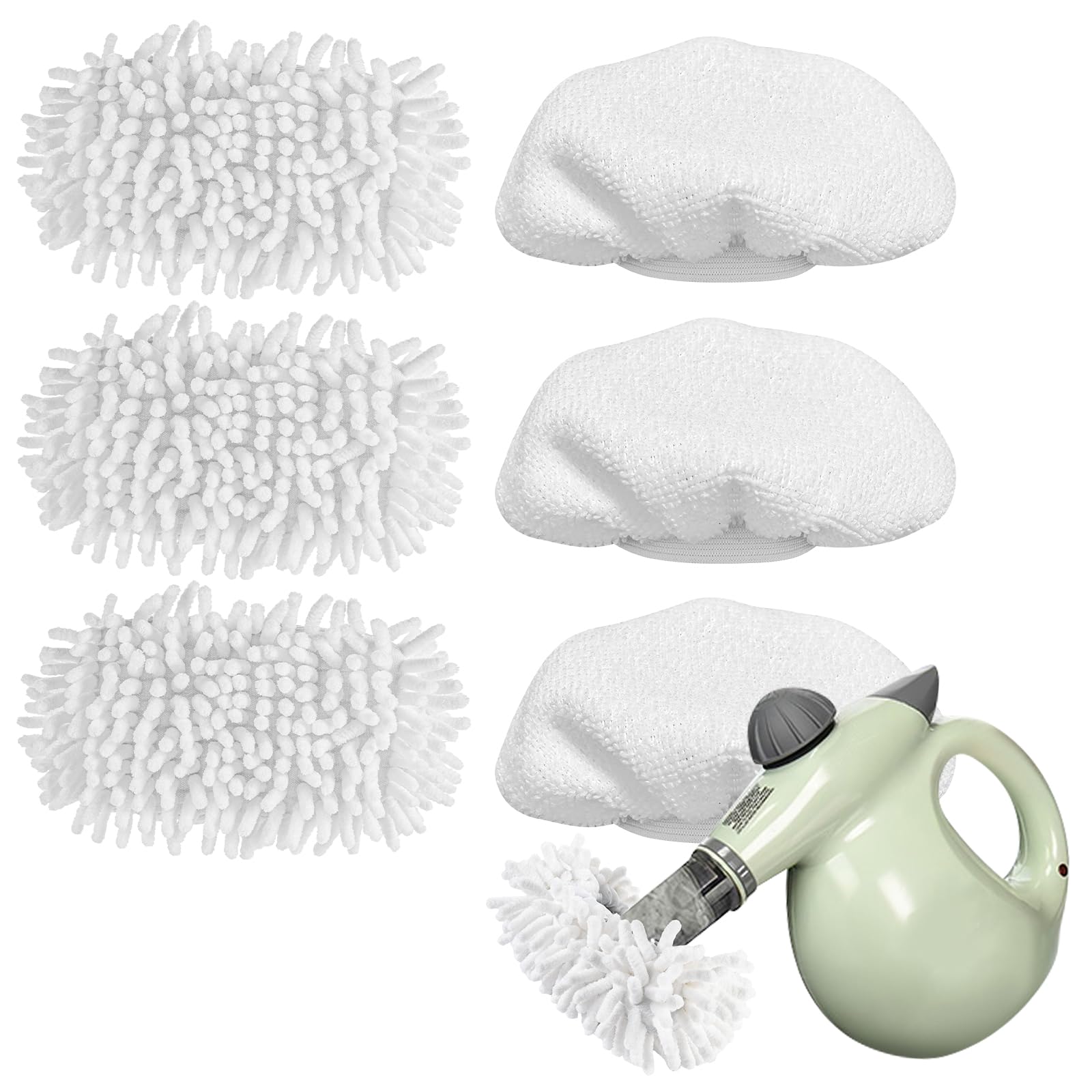 LOVECO Universal Steamer Cloth Covers for Steam Mop and Cleaner, 6 PCS