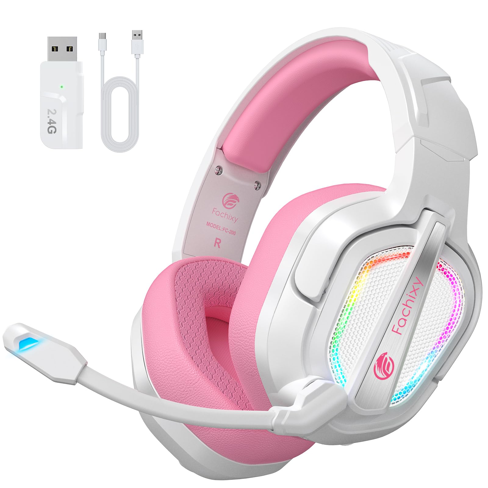 fedelette wireless gaming per ps5 con microfono e lucidini