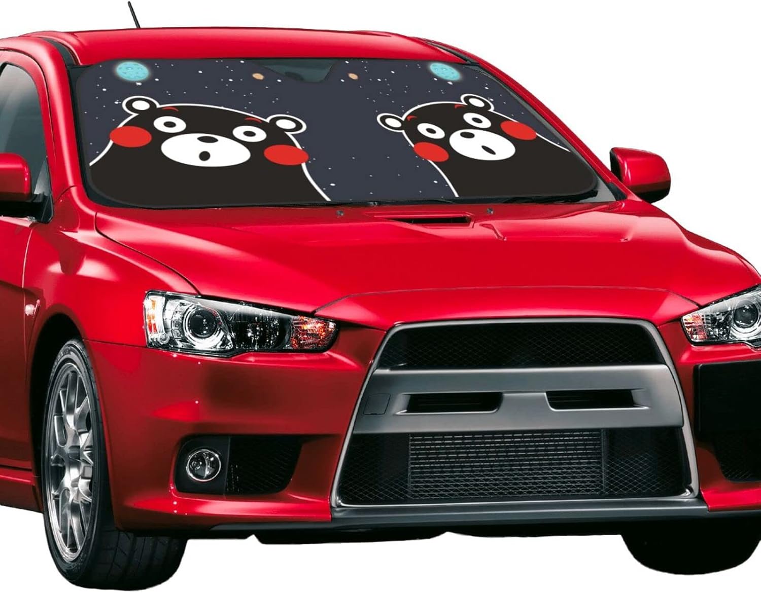 商舗 くまモン 車用 サンシェード 簡単着脱 吸盤 車 遮光 遮熱 紫外線カット 車用サンシェード 日よけ 日焼け対策 Www Tonna Com