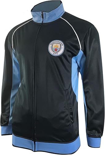 Icon Sports Chaqueta deportiva oficial del Manchester City para hombre