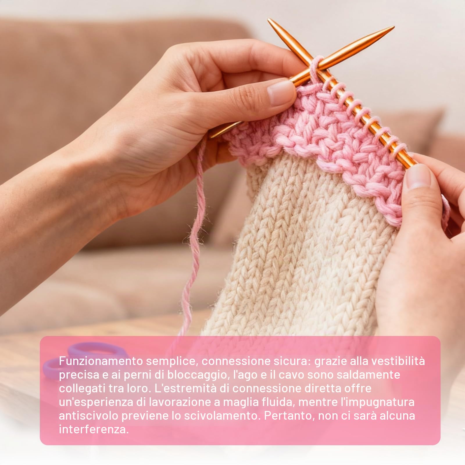 Set di 13 paia di ferri circolari intercambiabili, 2,75 – 10,0 mm, ferri da maglia circolari con custodia, in alluminio, adatti per progetti a maglia, principianti e professionisti