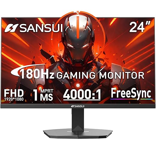 Sansui 24-inch 180Hz 1ms FHD Gaming Monitor