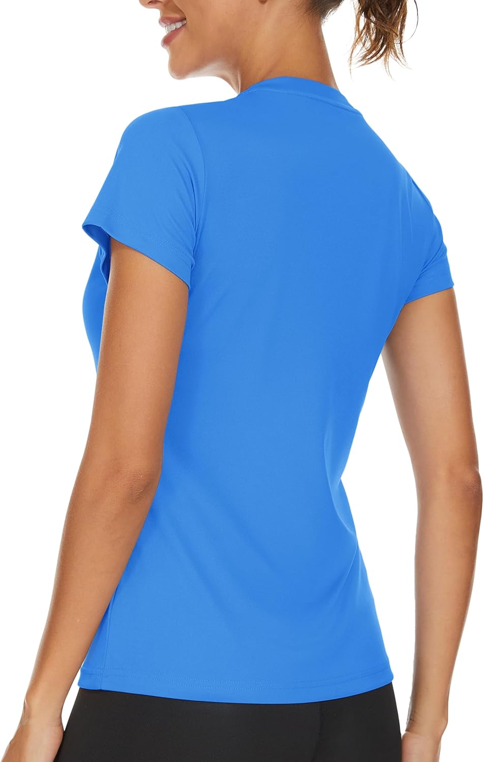 TACVASEN Women's V-Neck T Shirts Short Sleeve UPF 50+ Sun Protection Performance Quick Dry Athletic Workout Tee Tops - Image 2