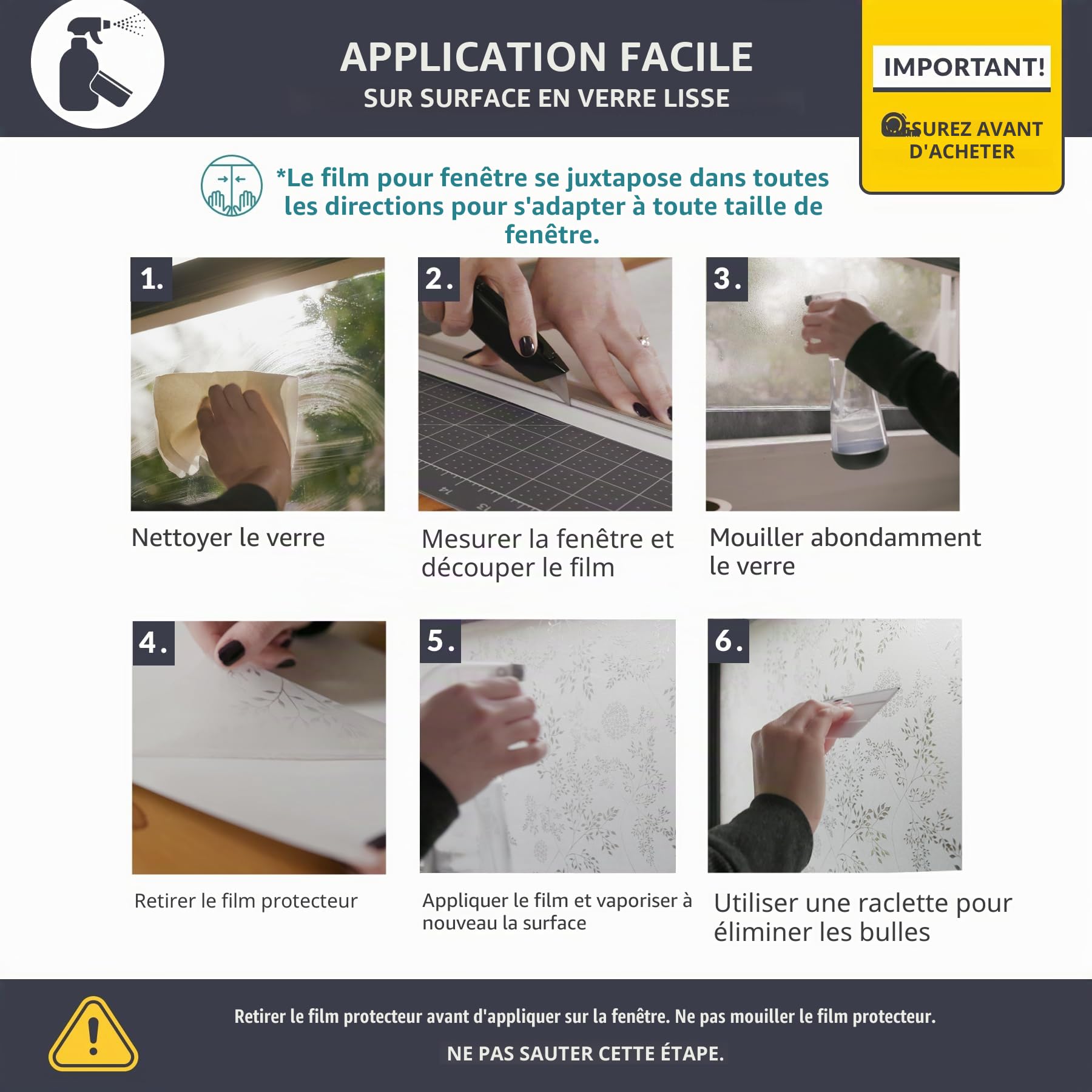 ARTSCAPE Regent | Film de confidentialité pour fenêtre avec Motif en Verre au Plomb texturé | Non adhésif et Protection UV | Facile à appliquer et Amovible | 61 x 91 cm