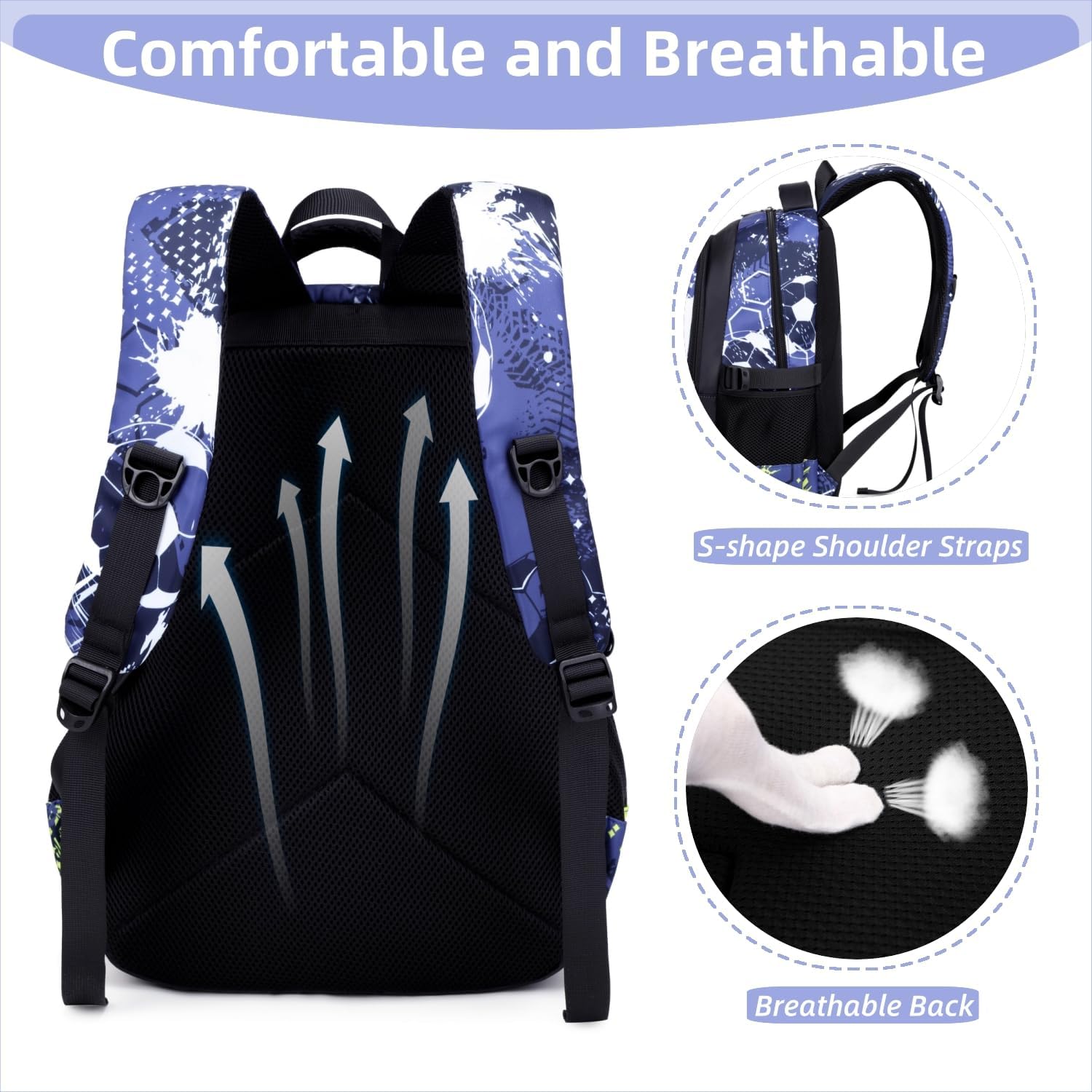 Boys Backpack Elementary School Bookbag Waterproof Durable Sturdy Kids Schoolbag Casual Travel Daypack - Image 7