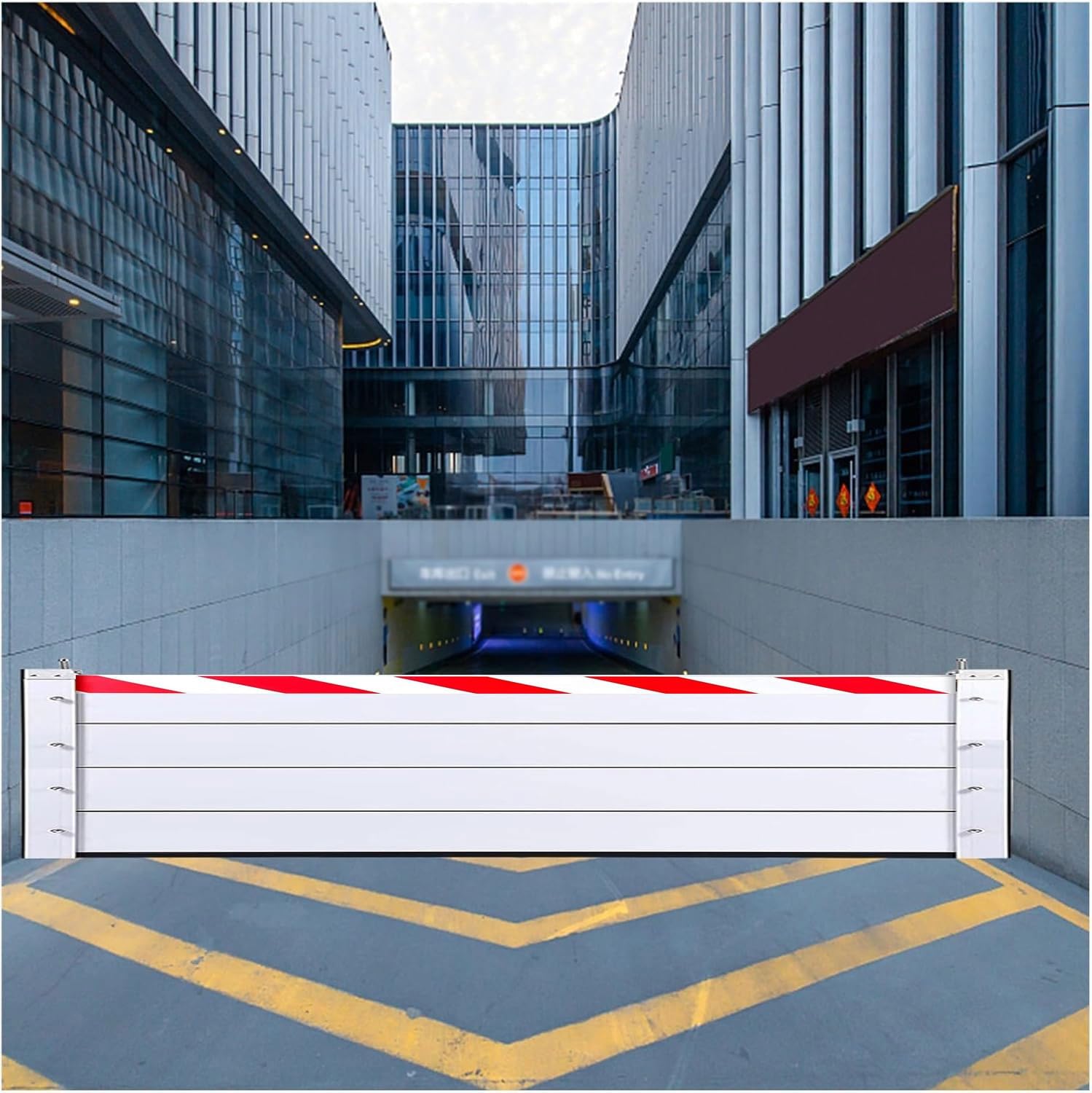 Barrière anti-inondation amovible en aluminium 60x60 pour entrée de garage et sous-sols