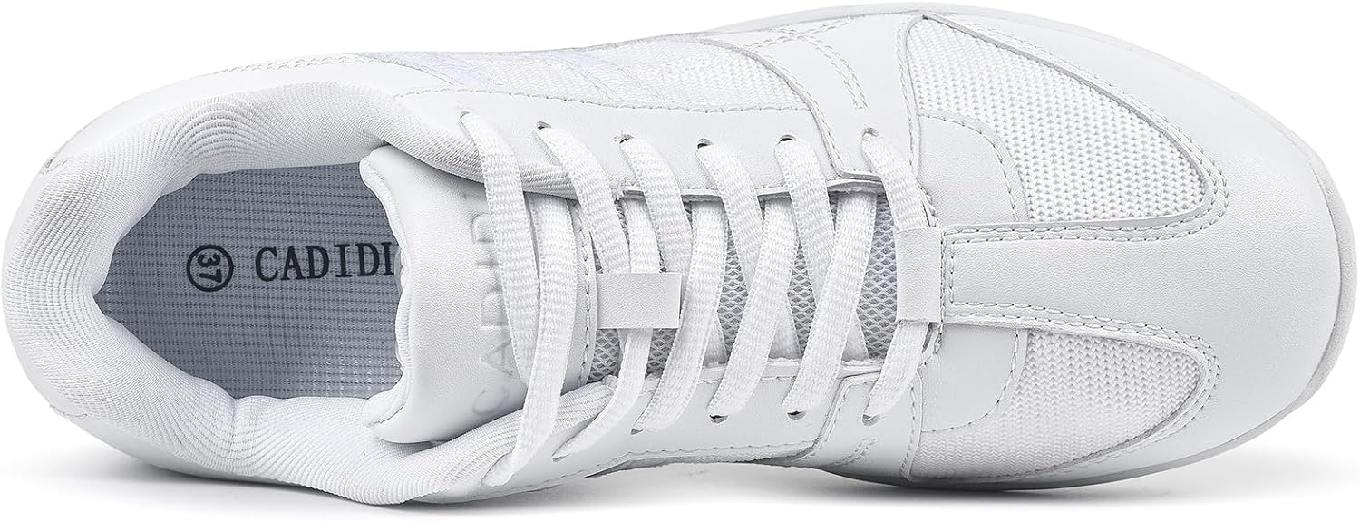 CADIDL Cheer Shoes for Women White Cheerleading Athletic Dance Shoes Girls Flats Tennis Walking Sneakers - Image 4