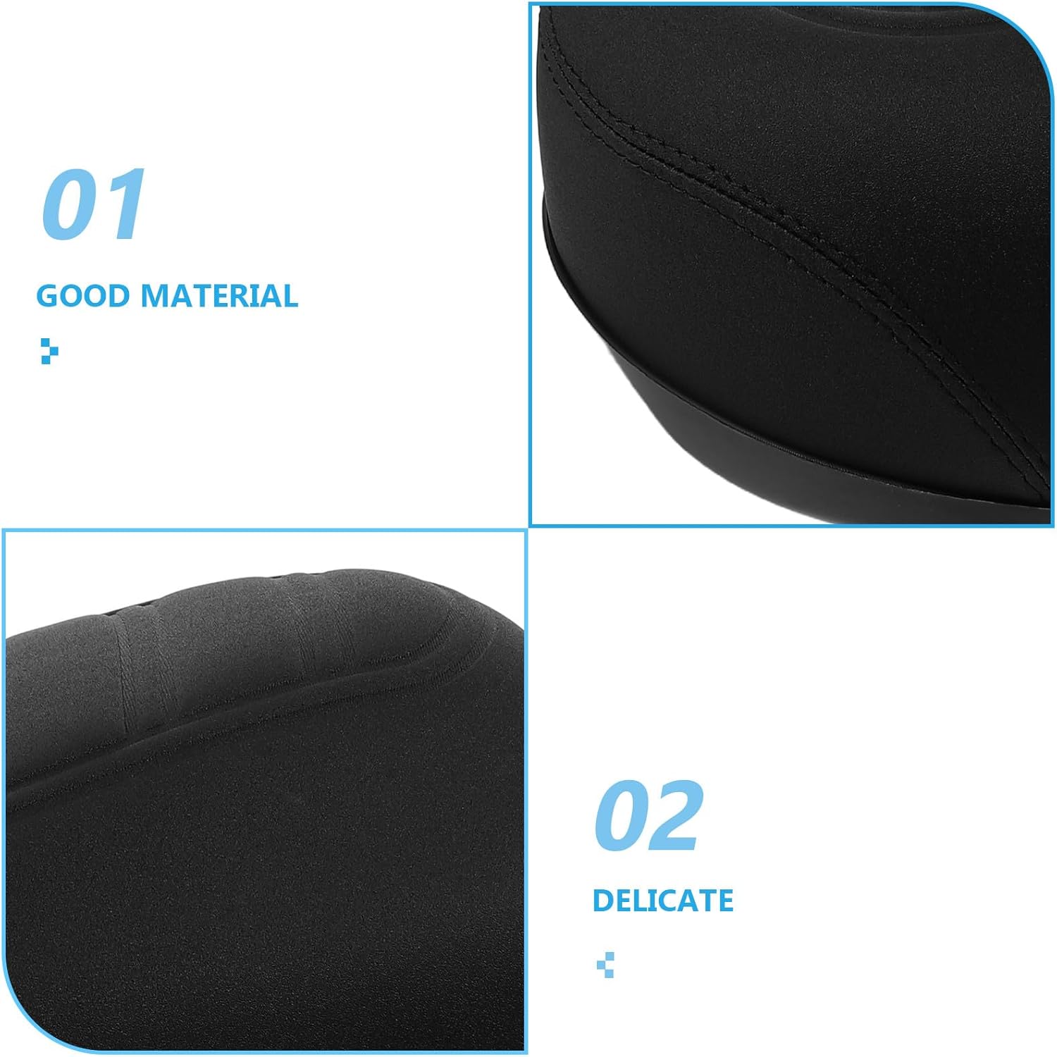 Kisangel Padded Bike Seat Replacement: Comfortable PU Saddle Cushion - Universal Waterproof Cover for E-Bikes Scooters Regular Bicycles